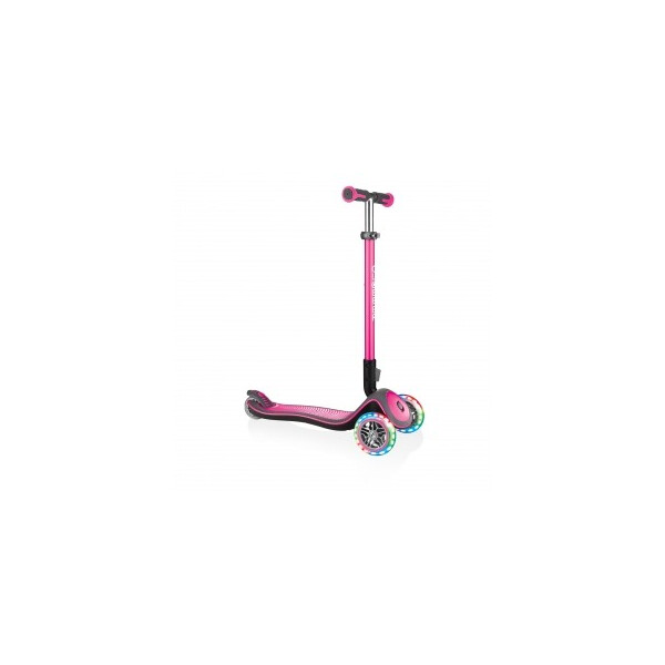 

Самокат Globber ELITE FL My Free Fold up light deluxe 2019 со светящейся платформой и светящимися колесами Розовый (sa-18172)