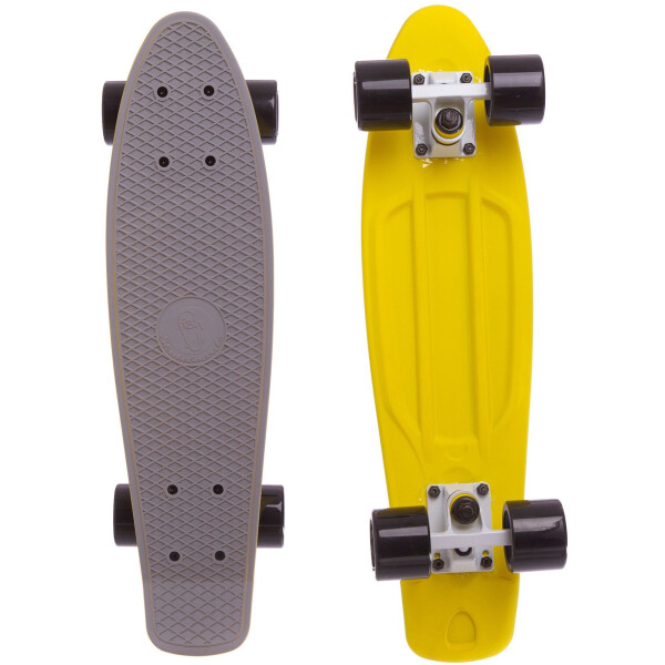 

Пенни Борд Penny Board Fish Skateboards Матовый Серо Желтый 57 см (FSTT12)