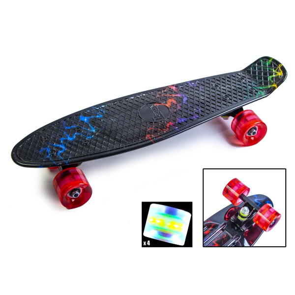 

Пенни Борд Penny Board Принт 22 Светящиеся Колеса Dark Light 54 см (zpl101)