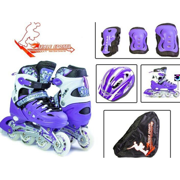 

Комплект детских Раздвижных Роликов Scale Sport Фиолетовый размер 34-37 (rs132)