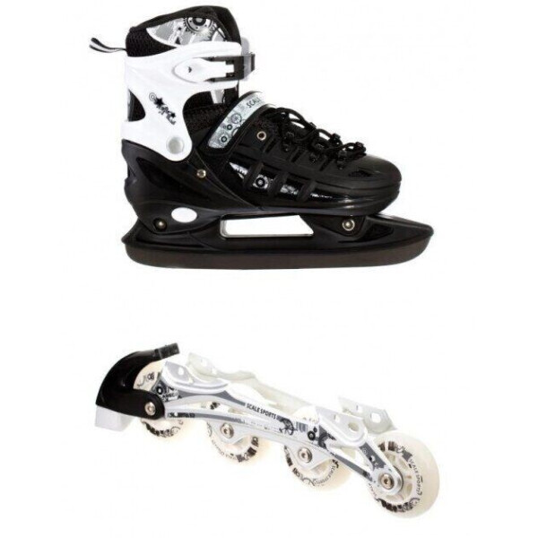 

Раздвижные Ролики Коньки 2в1 Scale Sport Черный 34-37 (rs339)