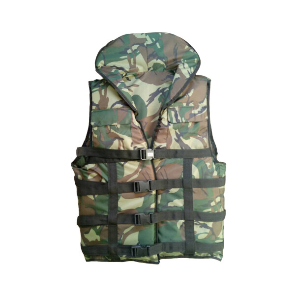

Жилет страховочный с воротником LIFEVEST камуфляж 70-90 кг