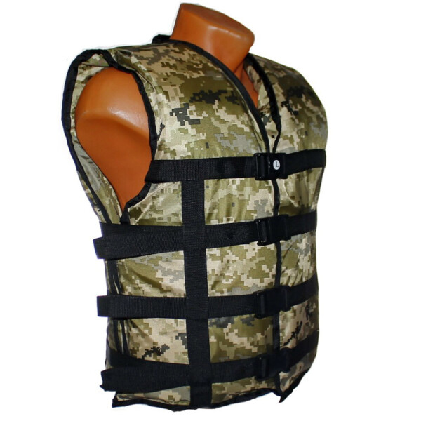 

Жилет страховочный LIFEVEST камуфляж пиксель 40-60кг