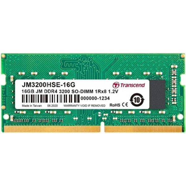 

Transcend SO-DIMM JetRam DDR4-3200 16GB PC4-25600 (JM3200HSE-16G)