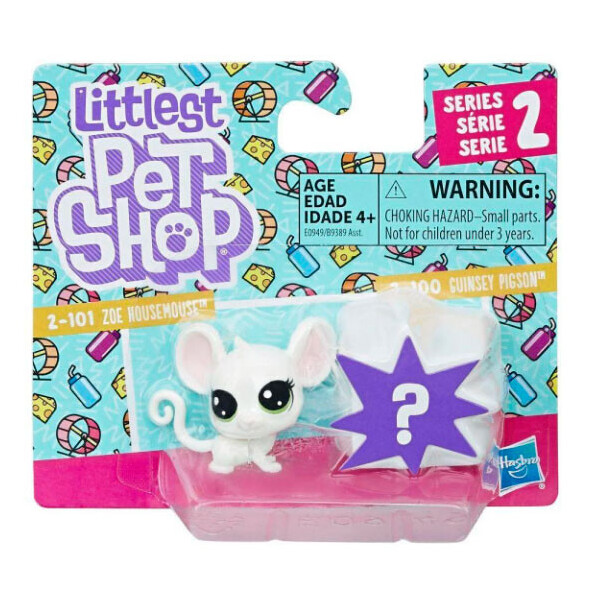 

Набор Littlest Pet Shop зверюшки Zoe Housemouse Guinsey Pigson Hasbro E0949/B9389