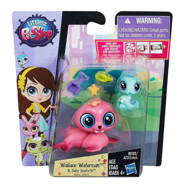 

Набор Littlest Pet Shop зверюшки Wallace Waterman и Sally Seaforth Hasbro B0102/A7313
