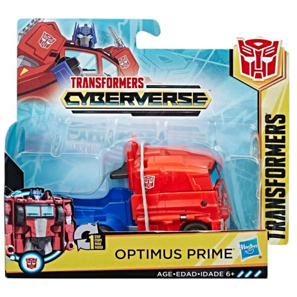

Трансформер Кибервселенная Уан-Стэп Оптимус Прайм 11 см Hasbro E3526/E3522