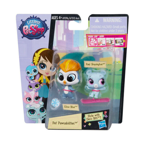 

Набор Littlest Pet Shop зверюшки Eliza Blue и Rad Slopington Hasbro A9396/A7313