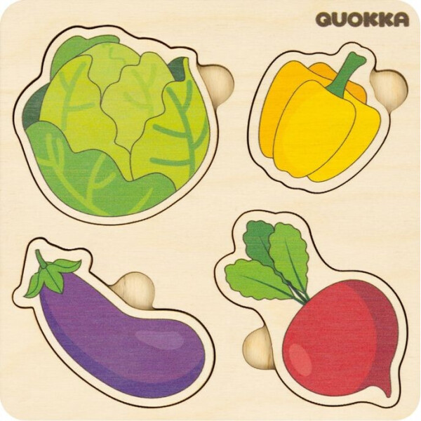 

Пазл-вкладиш Quokka 4 Овощи 4 эл. (QUOKA014FP)