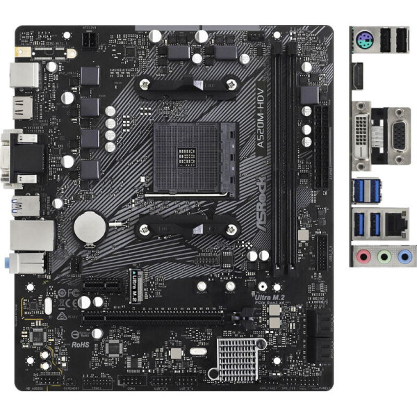 

Материнская плата ASRock A520M-HDV Socket AM4