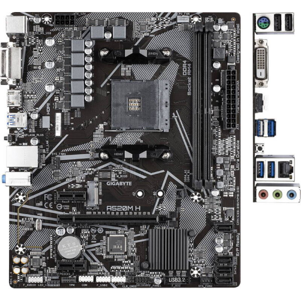 

Gigabyte A520M H Socket AM4