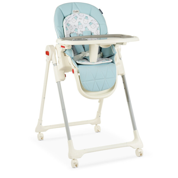 

Стульчик для кормления ME 1037 CRYSTAL Milk Sky Blue