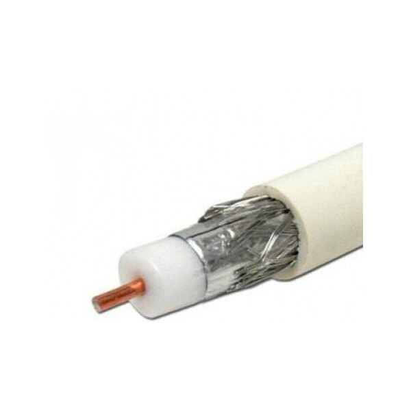 

Коаксиальный Кабель Одескабель RG-6 U бухта 200 м 75 Ом оболочка ПВХ / ПЭ цвет белый / черный