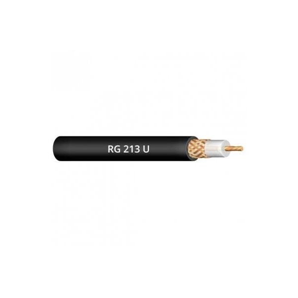 

Коаксиальный Кабель Одескабель RG-213 U бухта 50 м 50 Ом оболочка ПВХ / ПЭ цвет черный