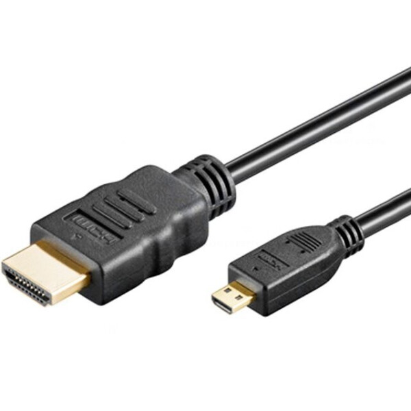 

Кабель HDMI (папа) A-D micro (папа), 1.5m, черный пакет, Q100