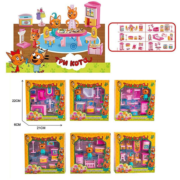 

Игровой набор "Три Кота и Кошечка" ;M-8813