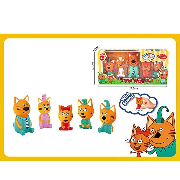 

Игровой набор Три кота и кошечка, со звуком