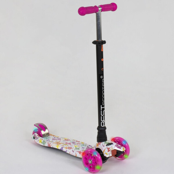 

Самокат А 25593 779-1336 MAXI Best Scooter 4 колеса PU. Подсветка
