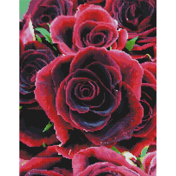 

Алмазная мозаика BRUSHME Алые розы 40x50 см., Украина