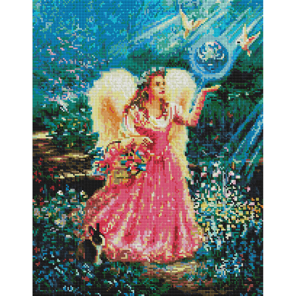 

Алмазная мозаика BRUSHME Ангел в саду 40x50 см., Украина