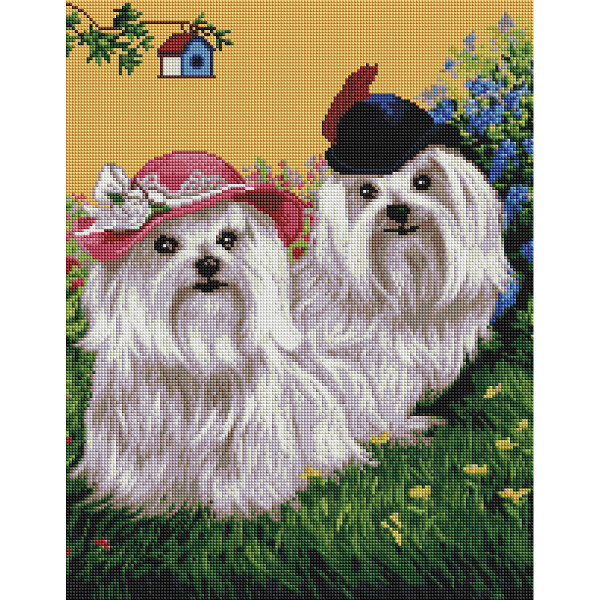 

Алмазная мозаика BRUSHME Милые болонки 40x50 см., Украина