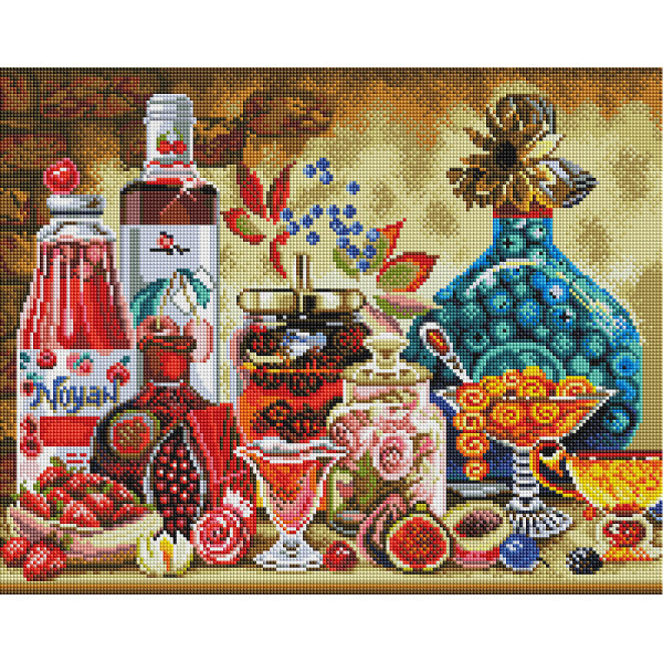 

Алмазная мозаика BRUSHME Кухонный натюрморт 40x50 см., Украина