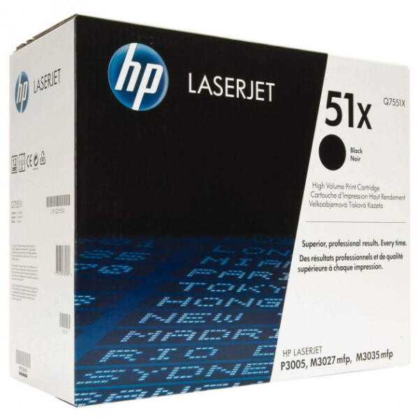 

Картридж 51X HP LJ P3005/M3027/M3035 (Q7551X) Black