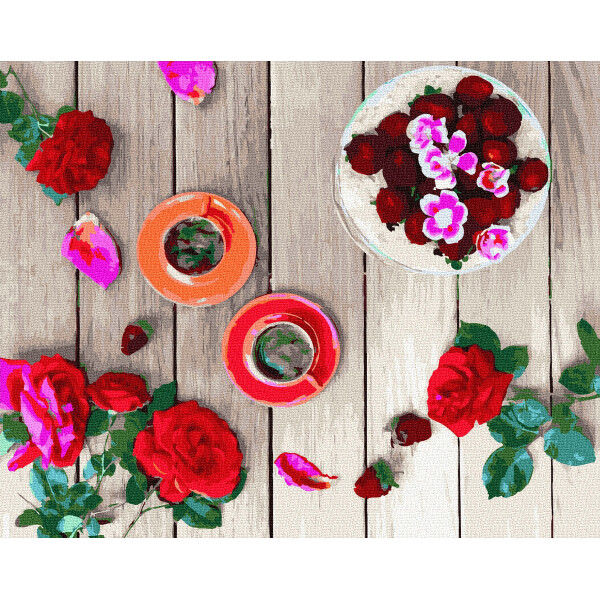 

Картина по номерам BRUSHME Розовый фретлэй 40x50 см., Украина