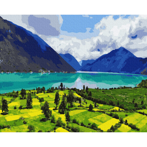 

Картина по номерам BRUSHME Горный пейзаж 40x50 см., Украина