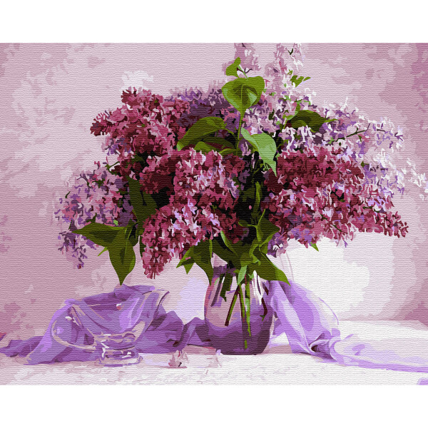 

Картина по номерам Любимая сирень, 40x50см, cложность 4, Украина