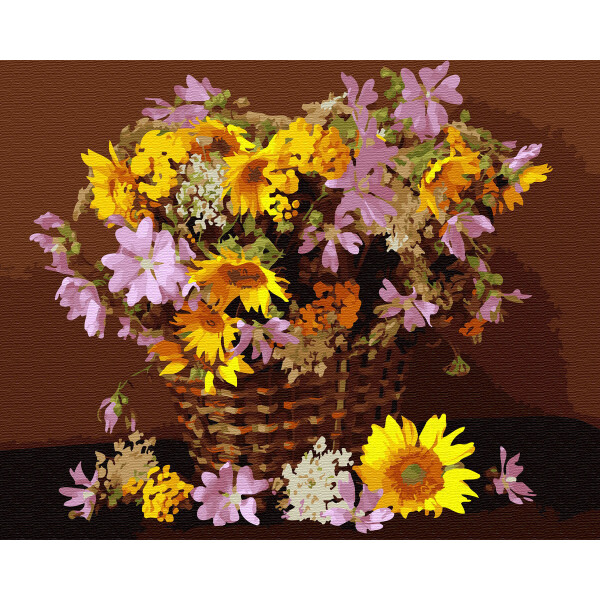 

Картина по номерам Цветочная корзина, 40x50см, cложность 4, Украина