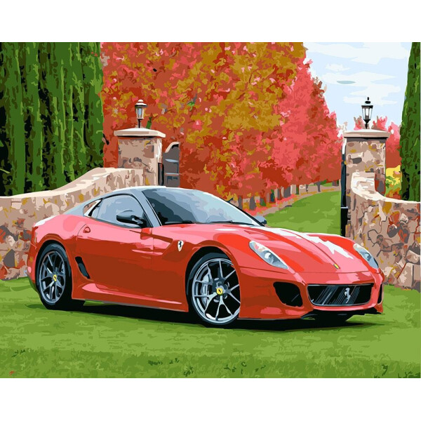 

Картина по номерам Феррари 458 italia, 40x50см, cложность 1, Украина