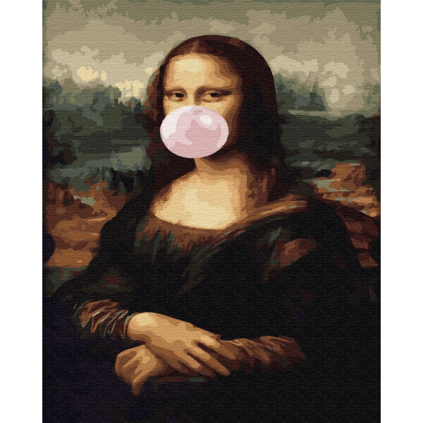 

Картина по номерам Мона Лиза с жвачкой, 40x50см, cложность 3, Украина