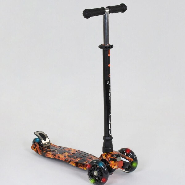 

Самокат А 24661 779-1310 MAXI Best Scooter 4 колеса PU. Подсветка