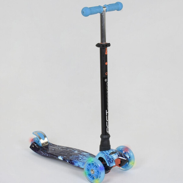 

Самокат А 24656 779-1305 MAXI Best Scooter 4 колеса PU. Подсветка
