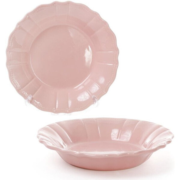

Набор 6 глубоких тарелок Leeds Ceramics SUN Ø23см, каменная керамика (розовые) Bona BD-931-185