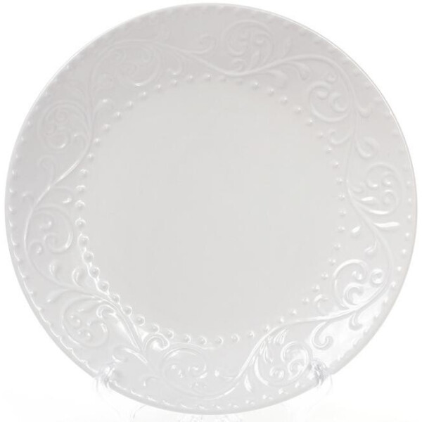 

Набор 6 обеденных тарелок Leeds Ceramics Ø27.5см, каменная керамика (белые) Bona BD-931-190