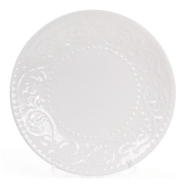 

Набор 6 десертных тарелок Leeds Ceramics Ø21.5см, каменная керамика (белые) Bona BD-931-191