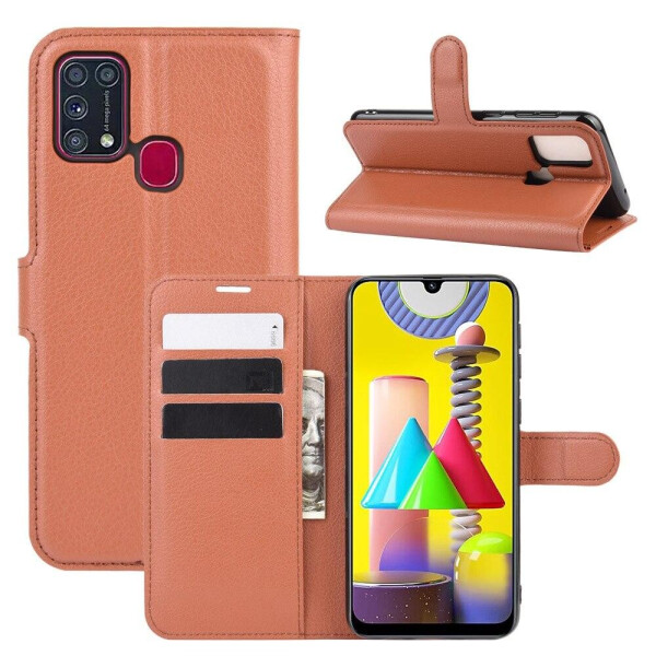 

Чехол Fiji Luxury для Samsung Galaxy M31 (M315) книжка коричневый