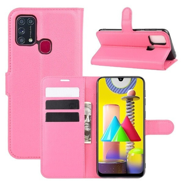 

Чехол Fiji Luxury для Samsung Galaxy M31 (M315) книжка розовый