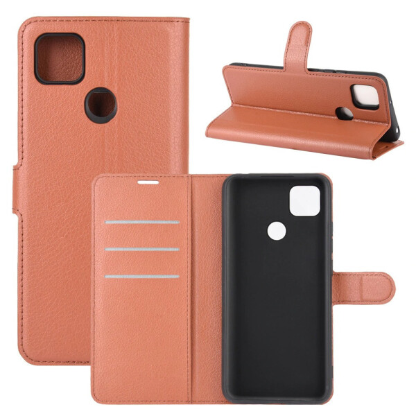 

Чехол Fiji Luxury для Xiaomi Redmi 9C книжка коричневый