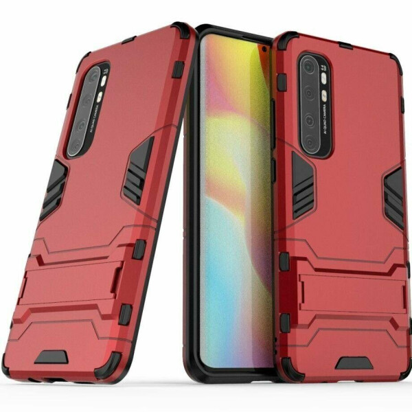 

Чехол Fiji Hybrid case для Xiaomi Mi Note 10 Lite бампер с подставкой красный