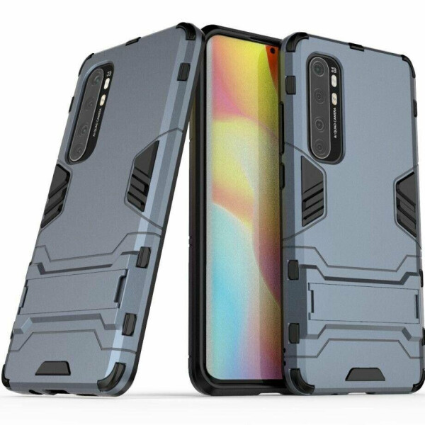 

Чехол Fiji Hybrid case для Xiaomi Mi Note 10 Lite бампер с подставкой темно-синий