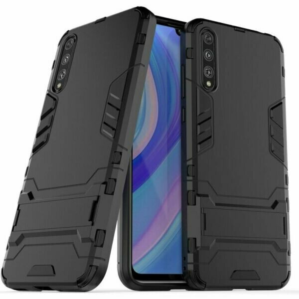 

Чехол Fiji Hybrid case для Huawei P Smart S бампер с подставкой черный