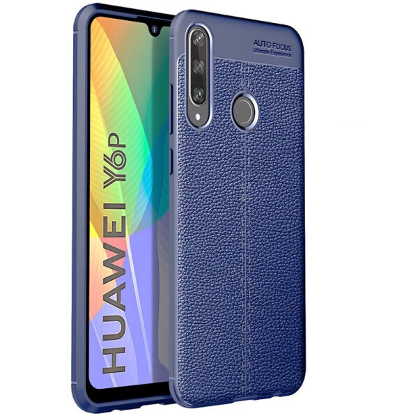 

Чехол Fiji Focus для Huawei Y6p силикон Original Soft Touch темно-синий