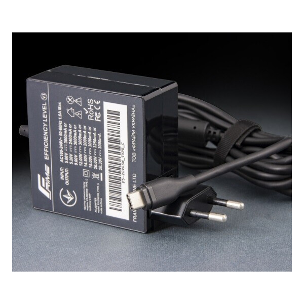 

Блок питания для ноутбука Frime 5-20V 65W Type-C (F5-20V65W_TYPE_C)