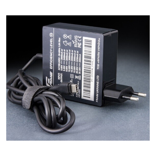 

Блок питания для ноутбука Frime 5-20V 90W Type-C (F5-20V90W_TYPE_C)