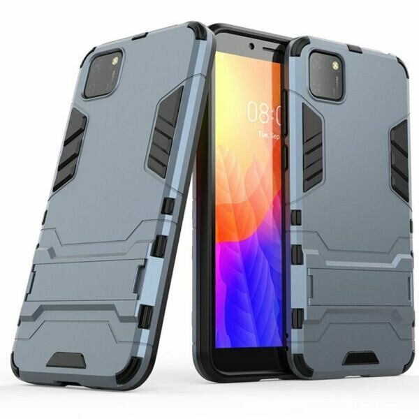 

Чехол Fiji Hybrid case для Huawei Y5p бампер с подставкой темно-синий