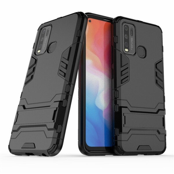 

Чехол Fiji Hybrid case для Vivo Y30 бампер с подставкой черный