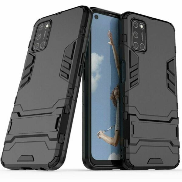 

Чехол Fiji Hybrid case для Oppo A52 бампер с подставкой черный